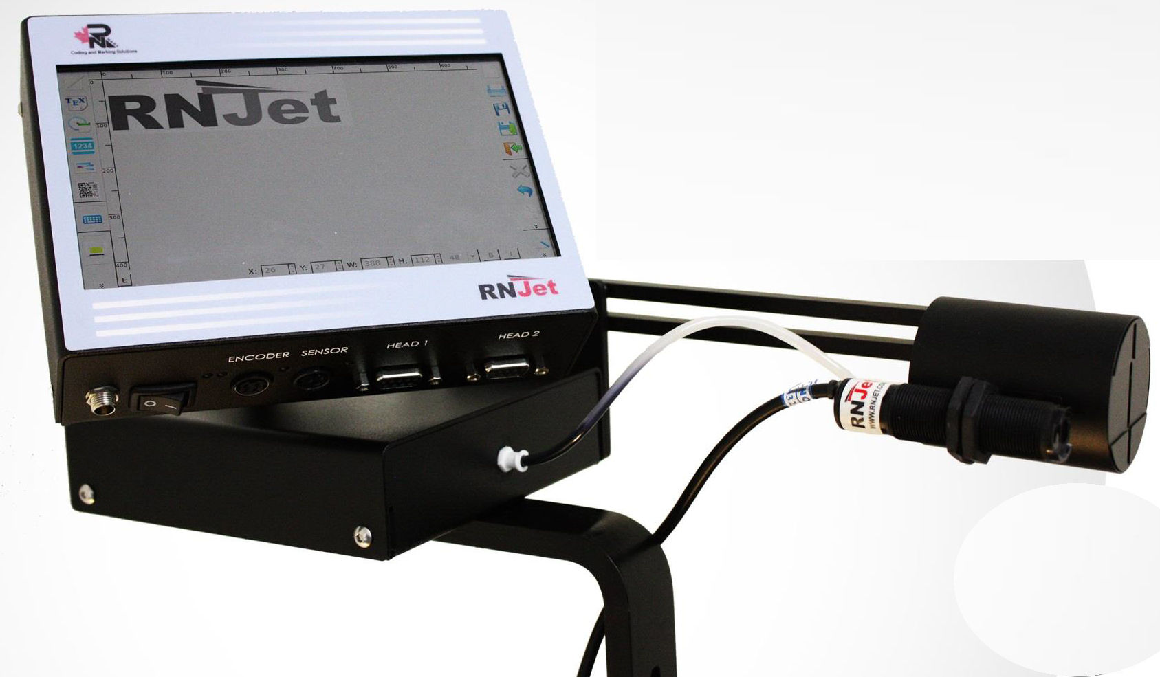 RNJet 100 Принтер Малых Знаков,Бесконтактная печать, Single Dual печатающих головок, 18мм Высота печати, простая система чернил,RNJet 100 Принтер Малих Знаків